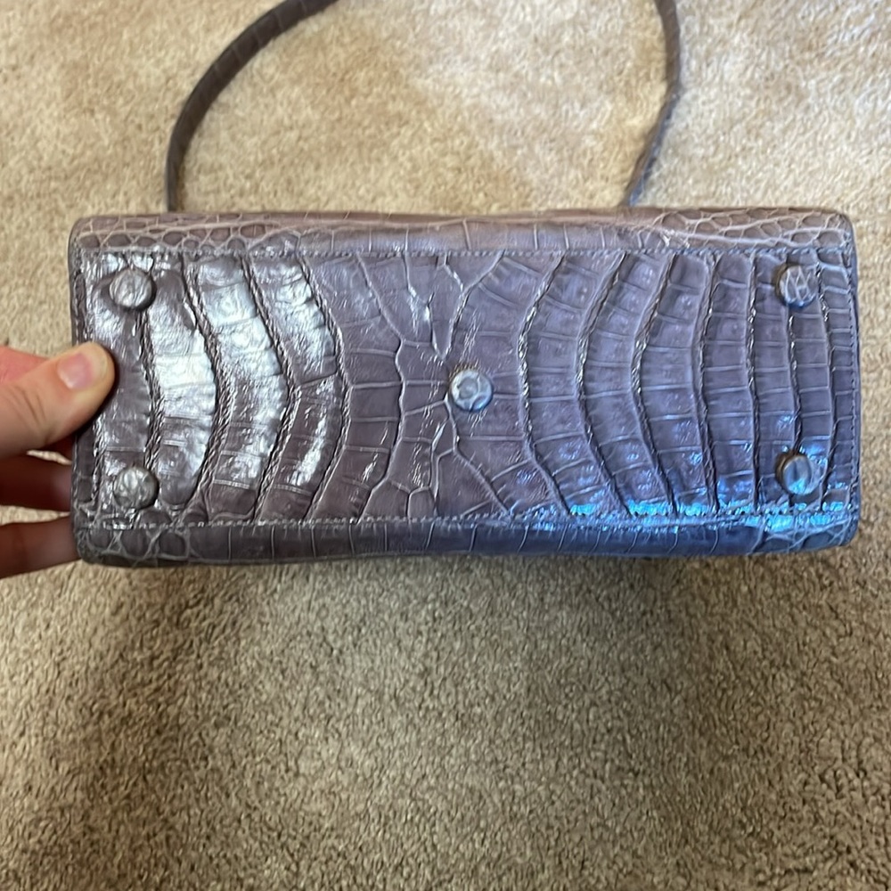 NANCY GONZALEZ Small Crocodile Top-Handle Crossbody Bag - Picture 8 of 16